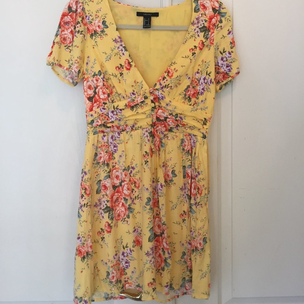 Yellow Floral Dress